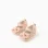 Ballerina shoes in canvas with bow for newborn girls, light pink