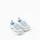 Pre-walker trainers with Mickey print for newborn boys, blue/white
