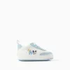 Pre-walker trainers with Mickey print for newborn boys, blue/white