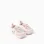 Pre-walker trainers with Minnie print for newborn girls, pink/white