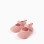 Pre-walker Mary Jane shoes with touch-fastener for newborn girls, pink