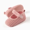 Pre-walker Mary Jane shoes with touch-fastener for newborn girls, pink