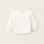 Brushed Sweatshirt with Ruffles for Newborn Girls 'Bows', White