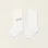 Ribbed Knee-High Socks with Pompoms for Baby Girls, White