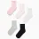 Pack of 5 pairs of socks with wavy cuffs for girls, multicolour