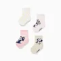 4 pairs of socks with Minnie & Figaro prints for baby girls, multicolour