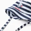 Cotton bucket hat with Mickey print for newborn boys, blue/white