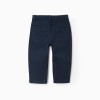 Twill Trousers for Baby Boys, Dark Blue