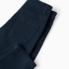 Twill Trousers for Baby Boys, Dark Blue