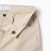 Twill Trousers for Baby Boys, Beige