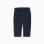Cotton piqué slim trousers with drawstring for baby boys, dark blue