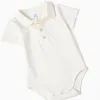 Polo-bodysuit + striped shorts B&S for newborn boys, multicolour