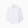 Shirt in Cotton Oxford for Baby Boys, White