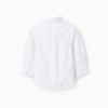 Shirt in Cotton Oxford for Baby Boys, White