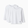 Pack of 2 Long Sleeve T-Shirts for Baby Boys, White
