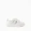 Touch-Fastening Trainers for Baby Girls, White/Iridescent