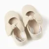 Canvas shoes with flexible sole for baby girls, beige