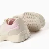 Trainers with laces Superlight Runner for baby girls, pink/beige