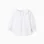 Cotton Twill Blouse with Ruffles for Baby Girls, White