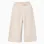 Wide leg knitted trousers B&S for baby girls, light beige