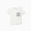 Cotton T-shirt with embroidered pocket for baby girls, white