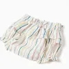 Dress + bloomers with ethnic stripes B&S for newborn girls, multicolour