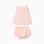 Sleeveless blouse + bloomers B&S for newborn girls, light pink