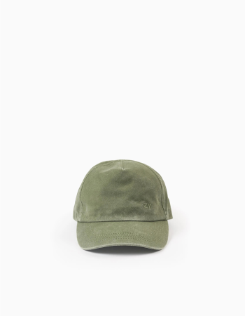 Cotton cap for babies and boys, khaki green