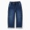 Straight fit denim trousers with cargo pockets for boys, dark blue