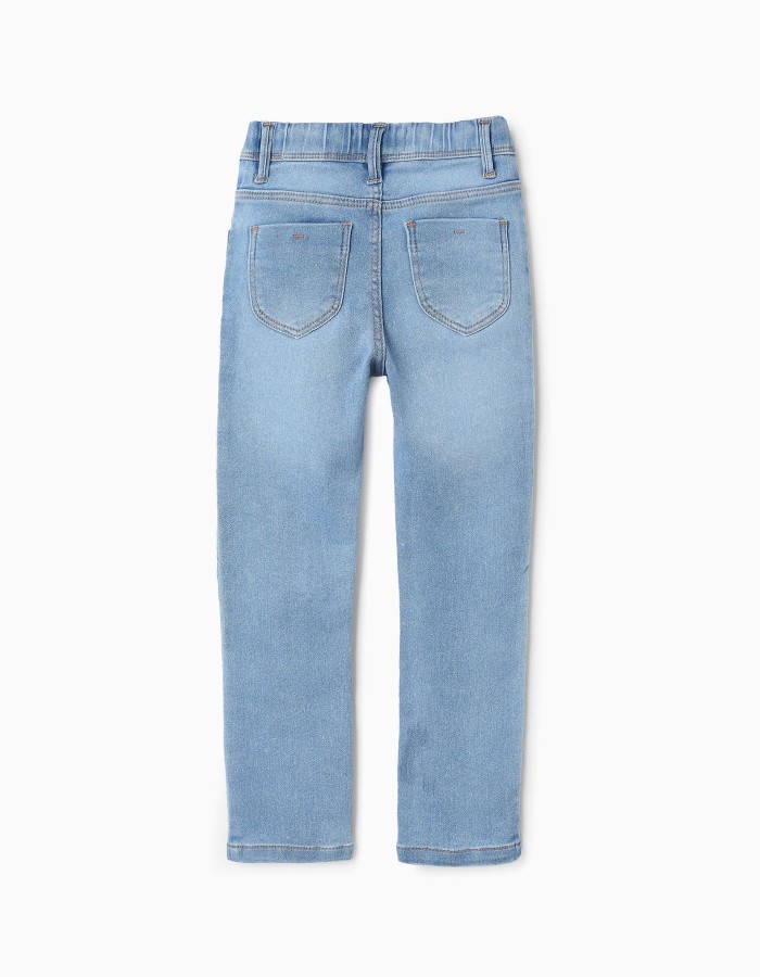 Denim Jeggings for Girls, Light Blue