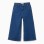 Wide leg denim trousers for girls, blue