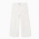 Wide leg twill trousers for girls, white
