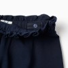 Roma knit wide leg trousers for girls, dark blue