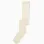 Anti-pilling ribbed knitted tights for girls, light beige