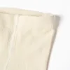 Anti-pilling ribbed knitted tights for girls, light beige