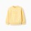 Cotton sweatshirt with Always Inspired print for girls, yellow