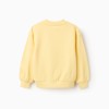 Cotton sweatshirt with Always Inspired print for girls, yellow