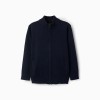 Cardigan with Zipper for Boys, Dark Blue