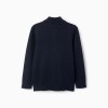 Cardigan with Zipper for Boys, Dark Blue