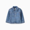 Denim jacket with four pockets for boys, blue