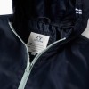 Hooded windbreaker with pockets for boys, dark blue/green