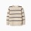 Cotton knit jumper with stripes for boys, beige/dark blue