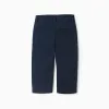 Chino Twill Trousers for Baby Boys, Dark Blue