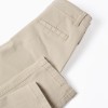 Twill Chino Trousers for Boys 'Slim Fit', Beige