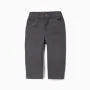 Baggy twill chino trousers B&S for baby boys, dark grey