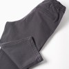 Baggy twill chino trousers B&S for baby boys, dark grey