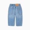 Baggy denim trousers for baby boys, light blue