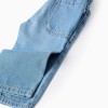 Baggy denim trousers for baby boys, light blue