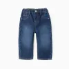 Baggy denim trousers for baby boys, dark blue