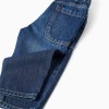 Baggy denim trousers for baby boys, dark blue